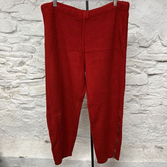Wilson True Vintage 50s 60s Fleece Sweatpants Wrestling Boxing Warmup Red Fleece - Picture 1 of 9